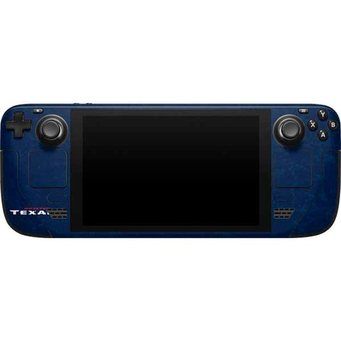 NFL Houston Texans Distressed Steam Deck Handheld Gaming Computer Skin